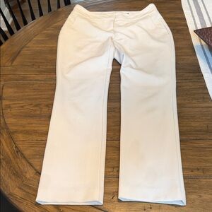 Iris Setlakwe Fully Lined Off-White Trouser Pants